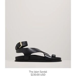 SBlack Leather Sandals
